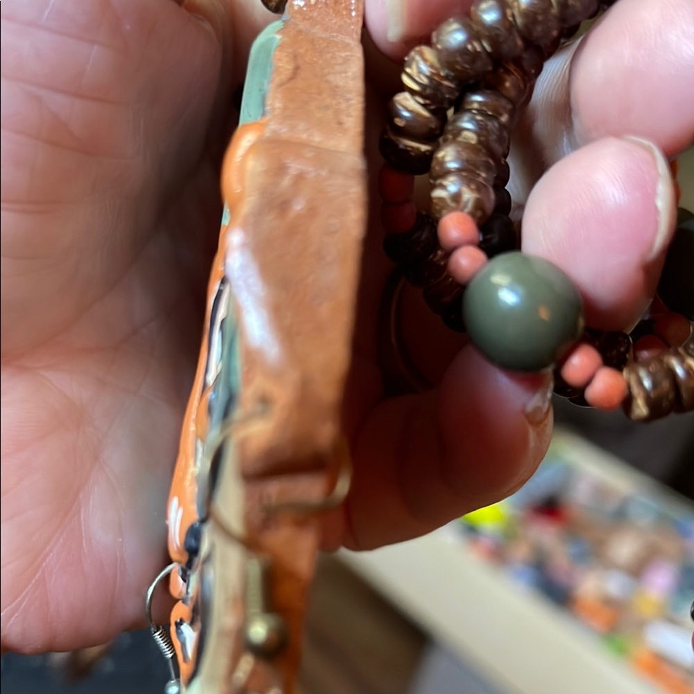 Handcrafted Tribal Mask Necklace - Picture 6 of 14